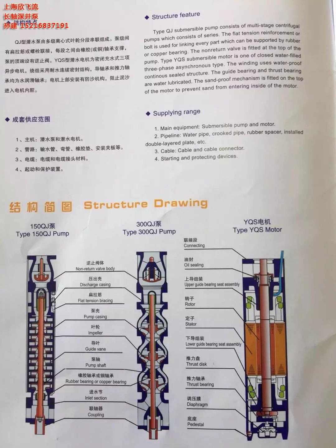 深井泵，泵座，叶轮，图片